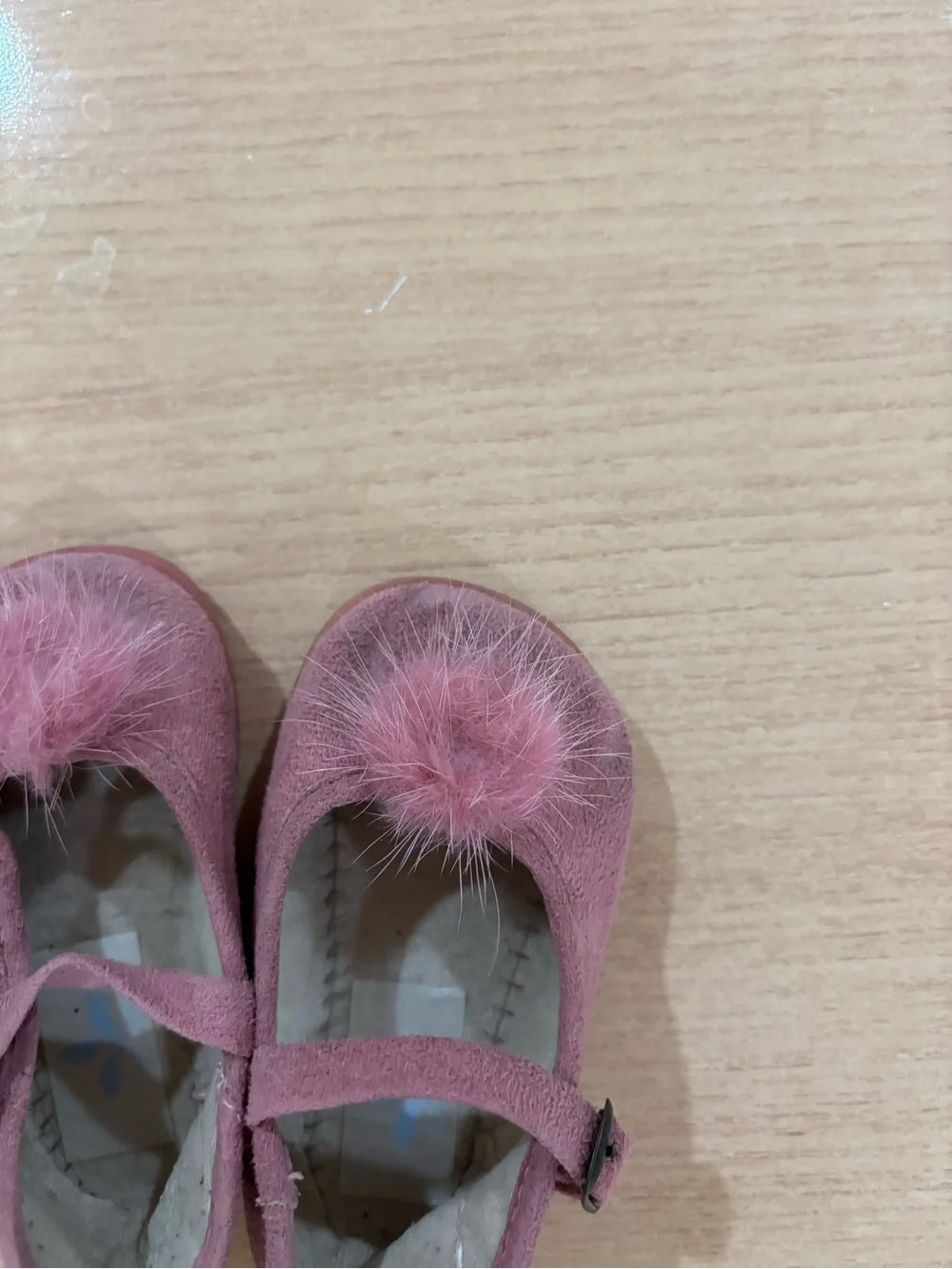 Sardon EU 18 Kids Pink Pom Mary Jane Shoes